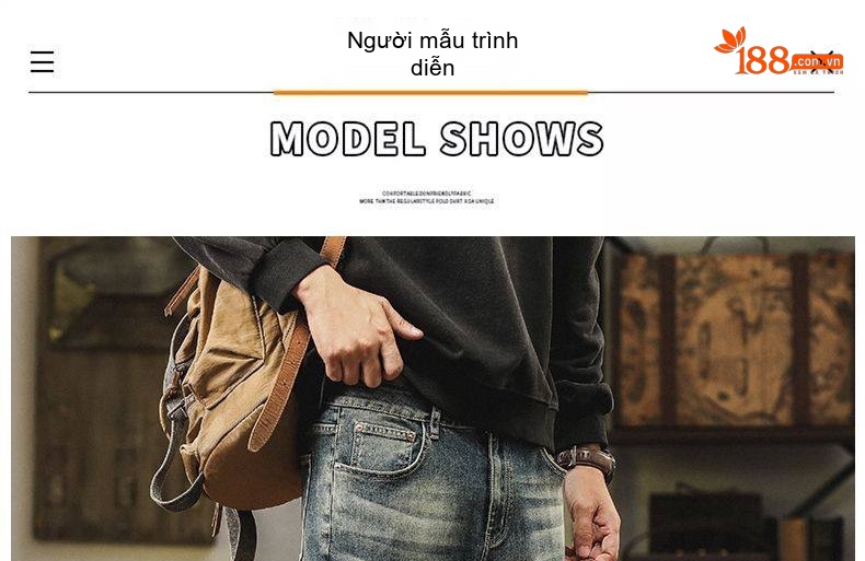 Quần Jean Nam Ống Đứng Co Giãn Cao Cấp Phong Cách Châu Âu Màu Xanh Đen chi tiết 24