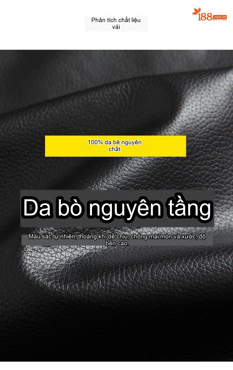 Áo Khoác Da Bò Nam Cổ Trụ Khóa Kéo Mỏng Dáng Ngắn Màu Đen, Xanh chi tiết 3