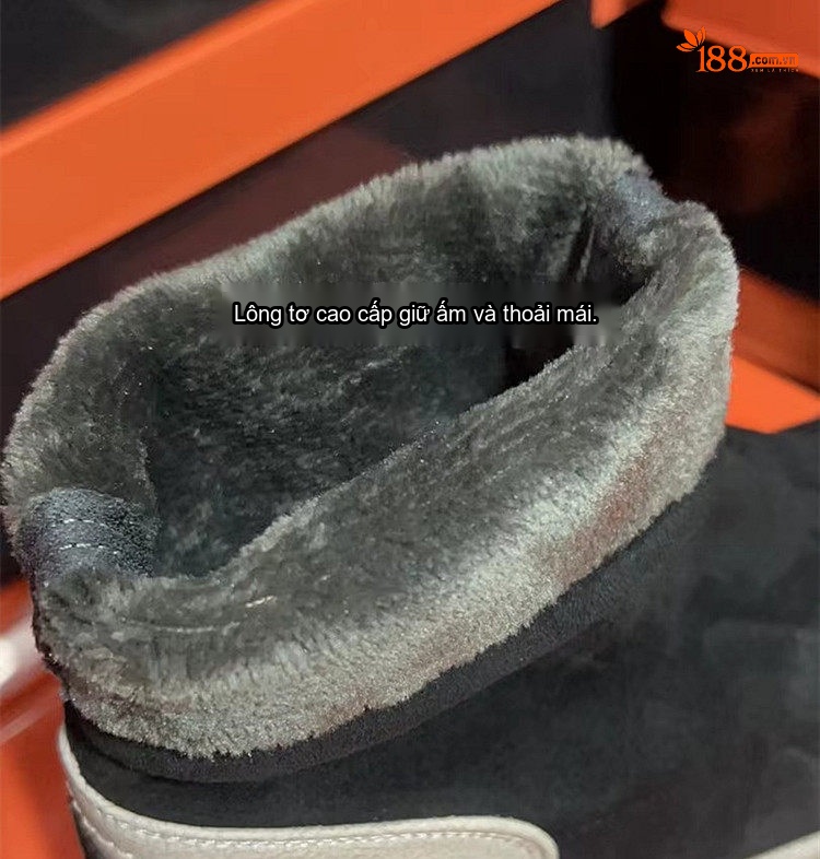 Boot Nữ Cổ Chun Da Mờ Đế Dày Chiều Cao Đế Khoảng 4cm Màu Đen, Xám chi tiết 11