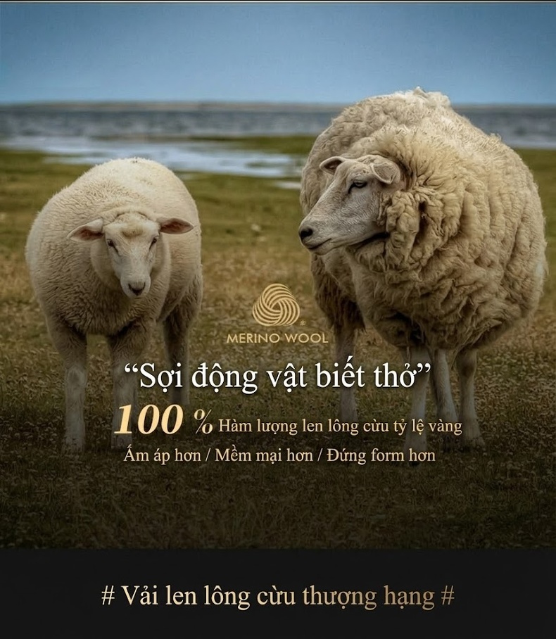Áo Vest Nam 100% Lông Cừu Mỏng Dáng Ôm Thu Đông Màu Nâu, Xám, Đen chi tiết 4