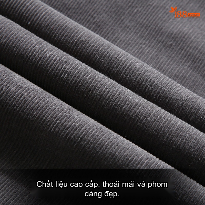 Áo Khoác Bông Nam Dáng Rộng Lót Lông Cừu Giữ Ấm Màu Xám, Xanh Rêu, Vàng Nâu