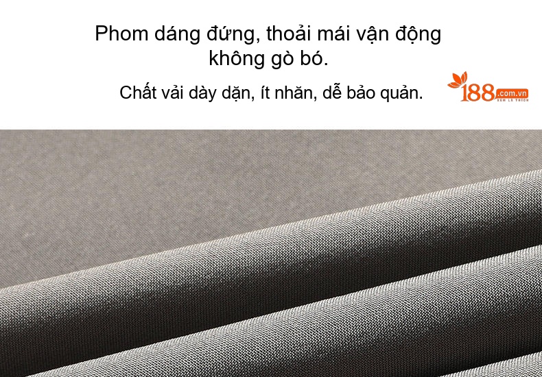 Áo Khoác Nam Trung Niên Dáng Suông Lót Dệt Kim Màu Xanh Navy, Đen, Xám chi tiết 10