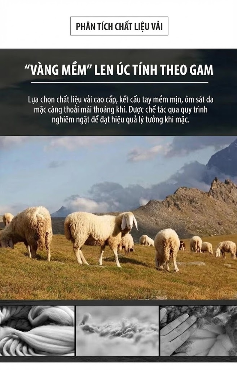 Áo Vest Nam Hai Mặt Lông Cừu Tây Trang Lót Lông Vũ Tháo Rời Phong Cách Thanh Niên Màu Xám, Đen chi tiết 7