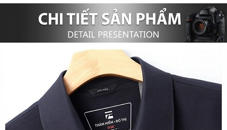 Áo Khoác Nam Cổ Bẻ Khóa Kéo Phong Cách Lịch Lãm Màu Xám, Xanh Navy chi tiết 14