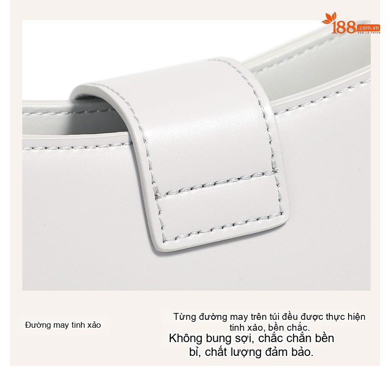 Túi Xách Nữ Da Bò Đeo Vai/Đeo Chéo/Kẹp Nách Phong Cách Thời Trang Màu Nâu, Đen, Xám chi tiết 11