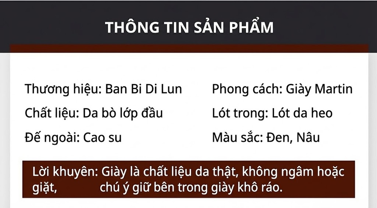 Giày Boot Martin Nam Cao Cổ Da Thật Đế Dày Chiều Cao Đế Khoảng 3cm Phong Cách Anh Quốc Màu Nâu, Đen chi tiết 4