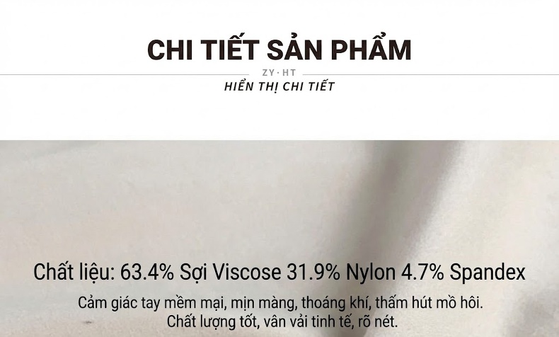 Váy liền thân Nữ Không Tay Cổ Tròn dáng chữ A Che Bụng Màu Kem chi tiết 3