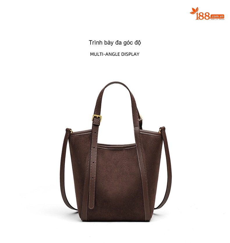 Túi Tote Nữ Da Mờ Đeo Chéo Thời Trang Công Sở chi tiết 8