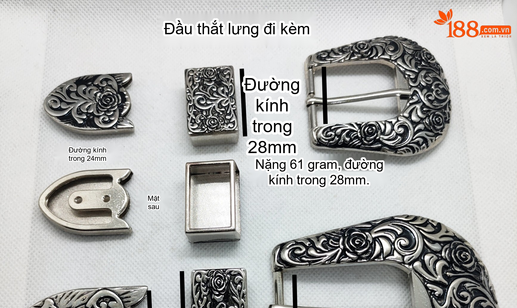 Túi Đeo Vai Nữ Da Bò Thật Dập Hoa Cầm Tay Đeo Chéo Phong Cách Retro Màu Nâu chi tiết 5