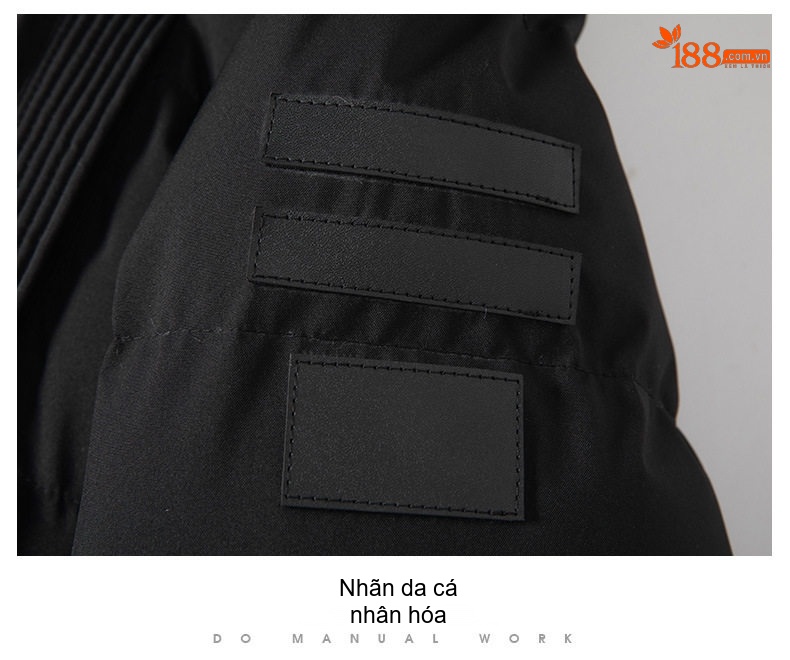 Áo Khoác Cotton Nam Dáng Dài Cỡ Lớn Mũ Trùm Đầu Có Thể Tháo Rời Lót Dày Màu Đen, Xanh Navy, Xanh Rêu chi tiết 21