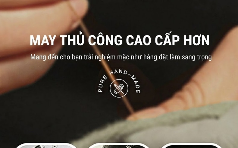 Áo Khoác Bomber Nam 100% Lông Cừu Dáng Ngắn Lót Lông Vũ Dày Dặn Màu Nâu, Đen, Xám chi tiết 6