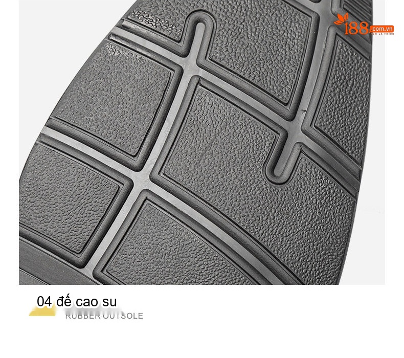 Giày Tây Buộc Dây Nam Da Bò Dập Vân Chiều Cao Đế Khoảng 3cm Màu Đen, Nâu chi tiết 18