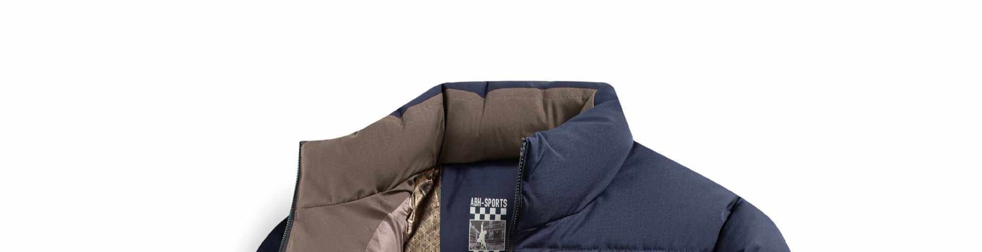 Áo Khoác Phao Nam Cotton Dáng Ngắn Cổ Đứng Kiểu Dáng Áo Phao Màu Trắng, Đen, Xanh Navy