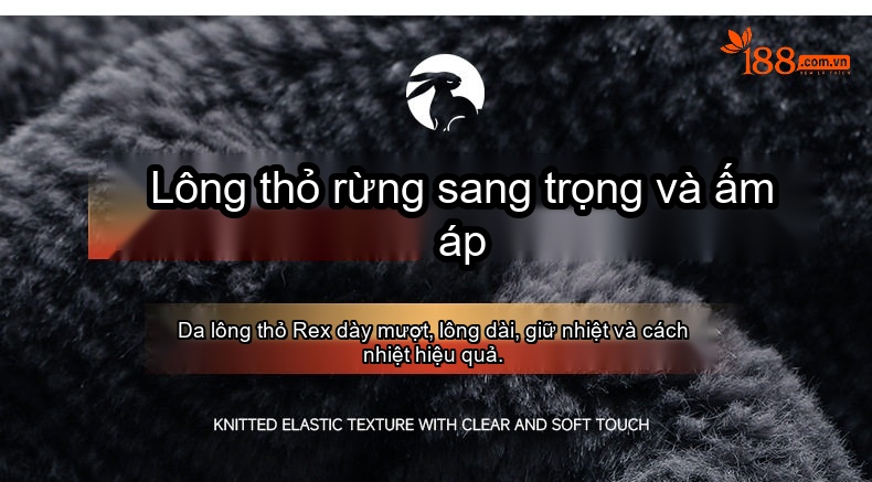 Áo Khoác Nam Dáng Dài Lót Lông Thỏ Tháo Rời Pha Lông Dê, Lụa Tằm, Len Lông Cừu Màu Xanh Đen chi tiết 12