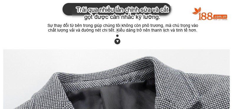 Áo Vest Nam Vải Dệt Kim Cúc Bấm Phong Cách Công Sở Trung Niên Màu Nâu, Xanh Dương, Xám chi tiết 7
