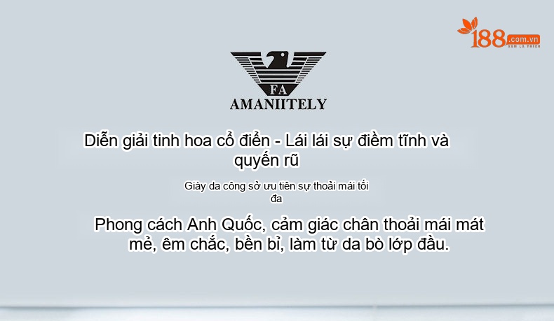 Giày Lười Nam Da Bò Dập Vân Chiều Cao Đế Khoảng 2cm Màu Đen, Nâu, Xám Xanh chi tiết 1