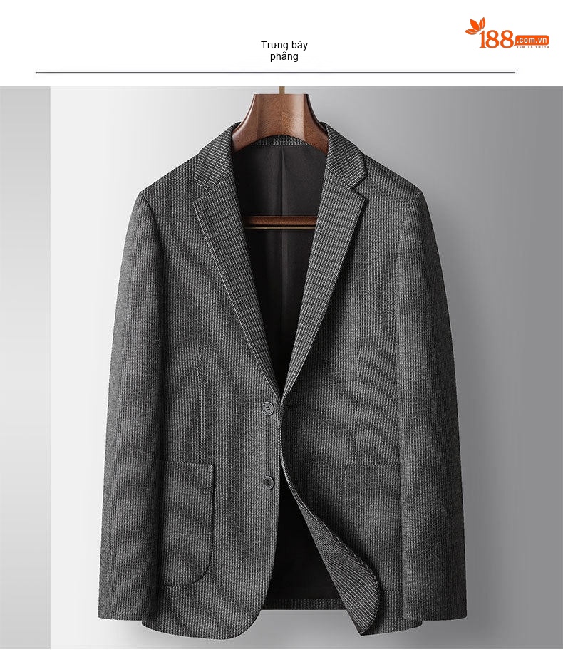 Áo Vest Nam Wool Thanh Lịch, Sang Trọng Màu Xám chi tiết 6