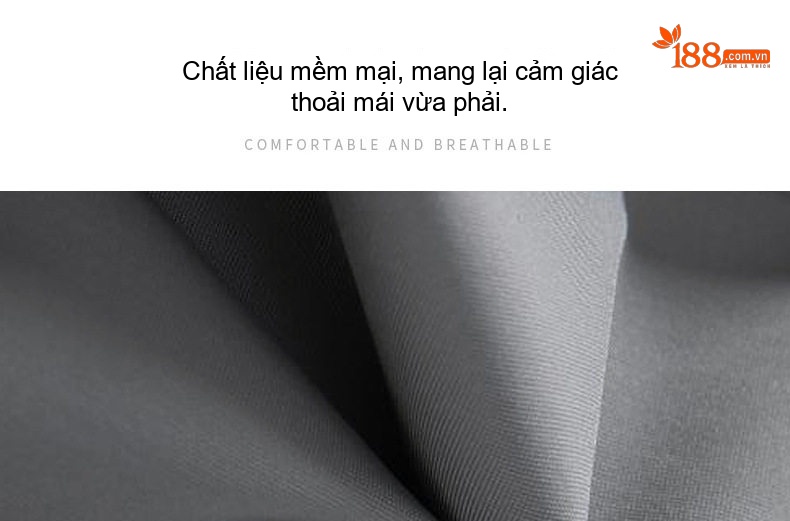 Quần Dài Nam Ống Đứng Dáng Suông Thoáng Khí Co Giãn Màu Đen, Xám chi tiết 4