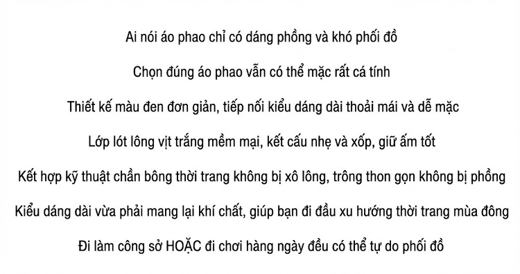 Áo Khoác Phao Dáng Dài Nữ Da Cừu Thật Có Mũ Trùm Đầu Phong Cách Hàn Quốc Màu Đen chi tiết 2