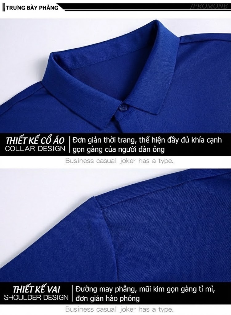 Áo Polo Nam Lụa Tơ Tằm Cộc Tay Phong Cách Doanh Nhân Màu Hồng, Đen, Đỏ, Xanh... chi tiết 30