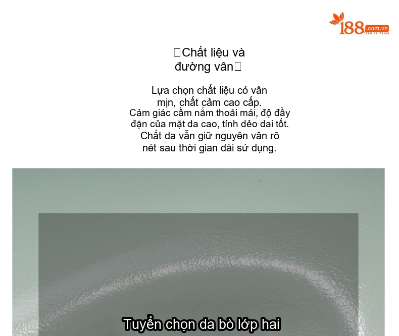 Túi Đeo Vai Nữ Da Bò Quai Xách Tay Phong Cách Thanh Lịch Màu Xanh, Trắng, Nâu chi tiết 11
