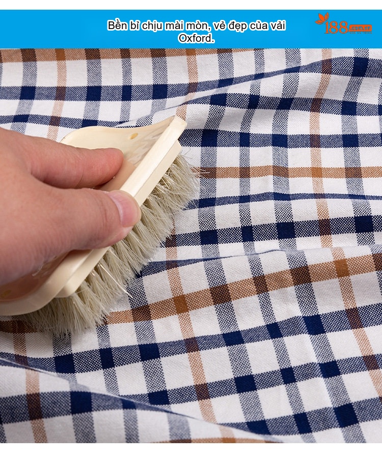 Áo Sơ Mi Tay Dài Cotton Oxford Dáng Rộng Thoải Mái Màu Trắng, Xám, Xanh, Đỏ... chi tiết 6