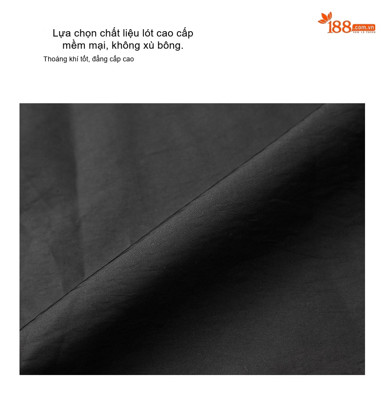 Áo Khoác Da Nam Da Bò Hàng Hiệu Cổ Bẻ Ngắn Tay Dài Màu Đen chi tiết 5