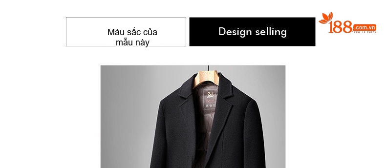 Áo Khoác Dạ Nam 70% Lông Cừu Dáng Dài Lót Lông Vũ Có Thể Tháo Rời Màu Đen, Xám chi tiết 10