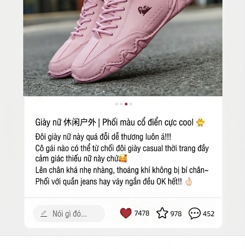 Giày Thể Thao Buộc Dây Nam/Nữ Da Mờ Chiều Cao Đế Khoảng 2cm Màu Trắng, Hồng, Xanh Dương, Xanh Lá... chi tiết 3