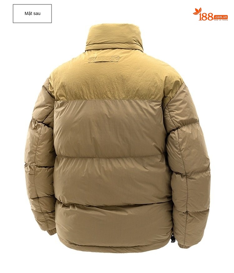 Áo Khoác Cotton Nam Nữ Có Mũ Trùm Đầu Tháo Rời Được Dáng Rộng Lót Dày Màu Vàng, Đen chi tiết 22