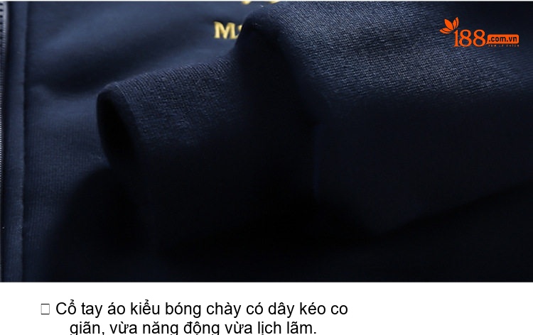 Bộ Quần Áo Nỉ Nam Thu Đông Dày Dặn Lót Lông Cừu Non Áo Khoác Có Mũ Màu Đen, Xám, Xanh Navy, Đỏ chi tiết 11