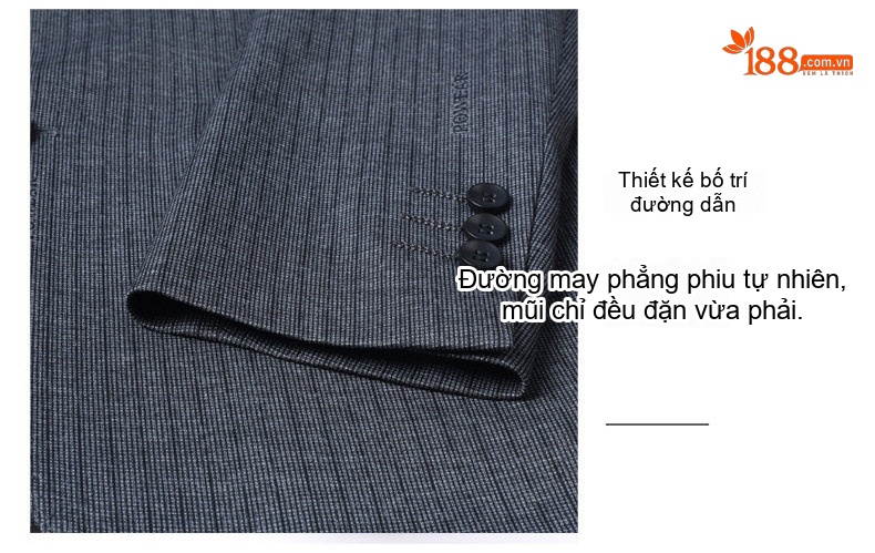 Áo Vest Nam Mỏng Dáng Ôm Phong Cách Hàn Quốc Họa Tiết Sọc Màu Xám chi tiết 6