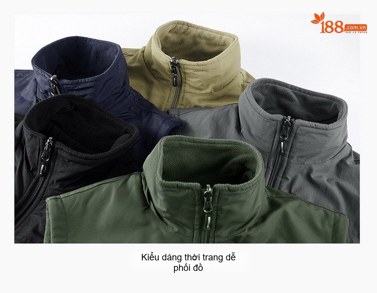 Áo Gile Nam Lót Lông Cừu Non Dày Dặn Hai Mặt Màu Xanh Rêu, Xám, Xanh Navy, Nâu... chi tiết 8