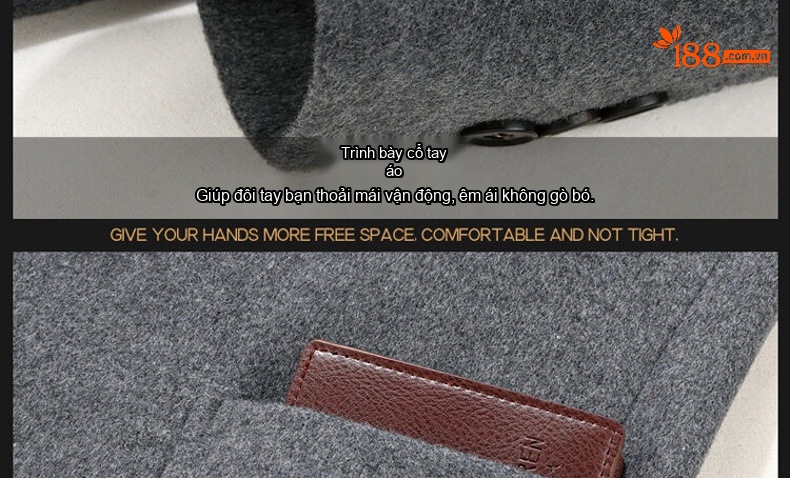 Áo Vest Nam 50% Len Kẻ Houndstooth Thu Đông Dáng Ôm Ngắn Màu Nâu, Xám, Đen chi tiết 16