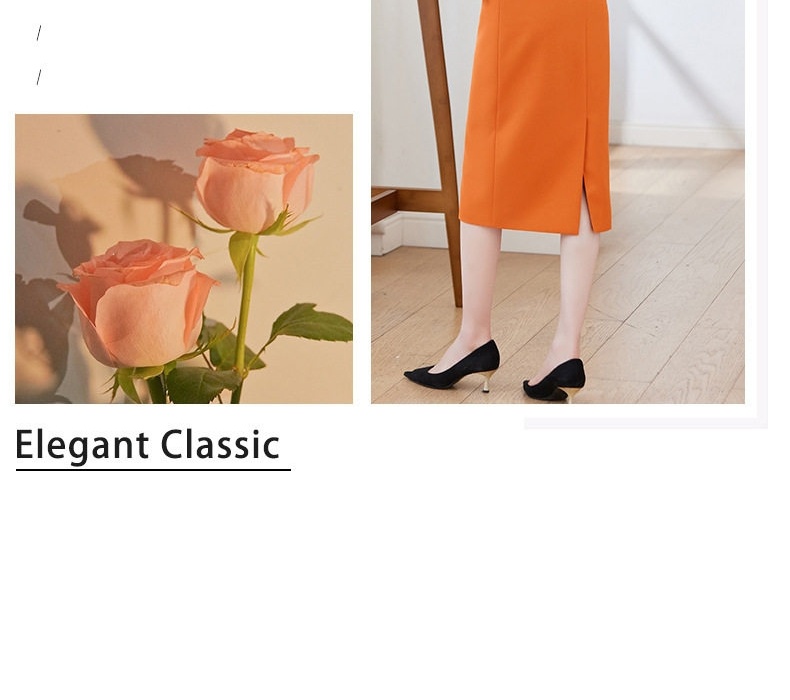 Bộ Vest Nữ Quần Ống Rộng Công Sở Cao Cấp Màu Đen, Tím, Cam, Xanh Lá chi tiết 4