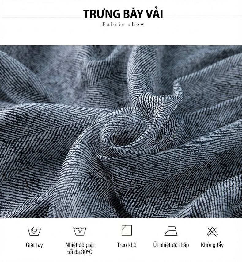 Chân Váy Dài Nữ Lụa Tằm Tự Nhiên dáng chữ A Cạp Chun Thoáng Khí Màu Xám chi tiết 4