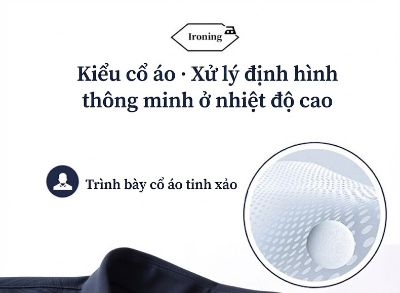 Áo Sơ Mi Nam Dài Tay Lạnh Thoáng Khí Chống Nhăn Phong Cách Doanh Nhân Màu Xanh Navy, Đen chi tiết 7