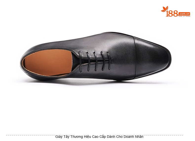 Giày Tây Oxford Nam Da Bò Thật Chiều Cao Đế Khoảng 3cm Màu Nâu Vàng, Đen chi tiết 17