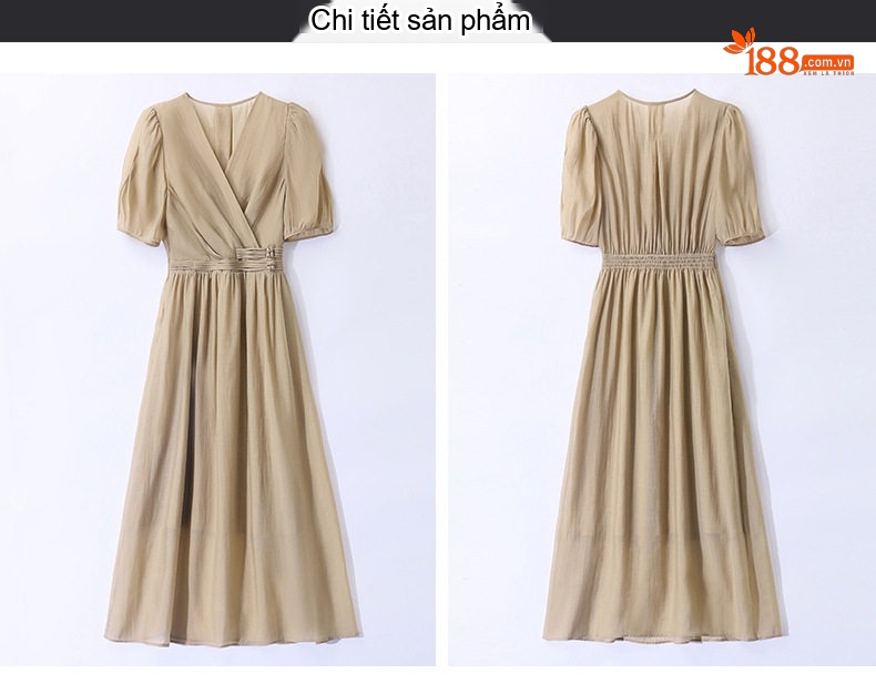 Váy Dài Tay Lỡ Nữ Thiết Kế Thanh Lịch Màu Tím, Xám, Be, Đen chi tiết 36