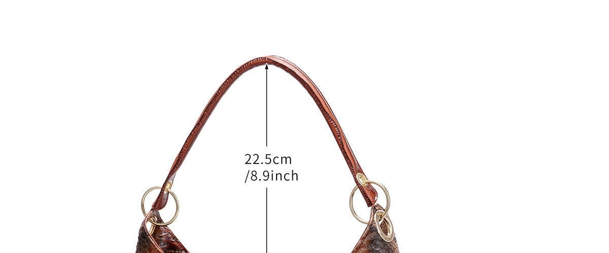 Túi Tote Nữ Da Vân Rắn Retro Đeo Vai Xách Tay Phong Cách Âu Mỹ chi tiết 16