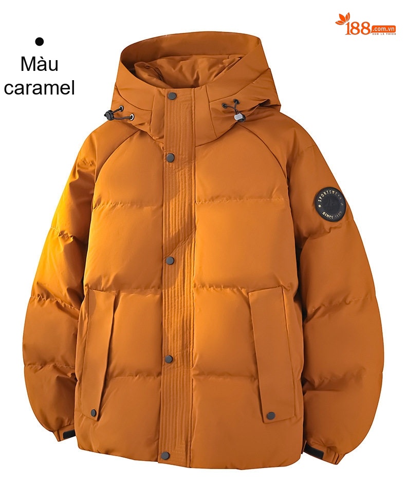 Áo Phao Nam/Nữ 90% Lông Nhung Áo Khoác Parka Dáng Rộng Có Mũ Trùm Đầu Màu Trắng Kem, Đen, Vàng, Nâu chi tiết 18