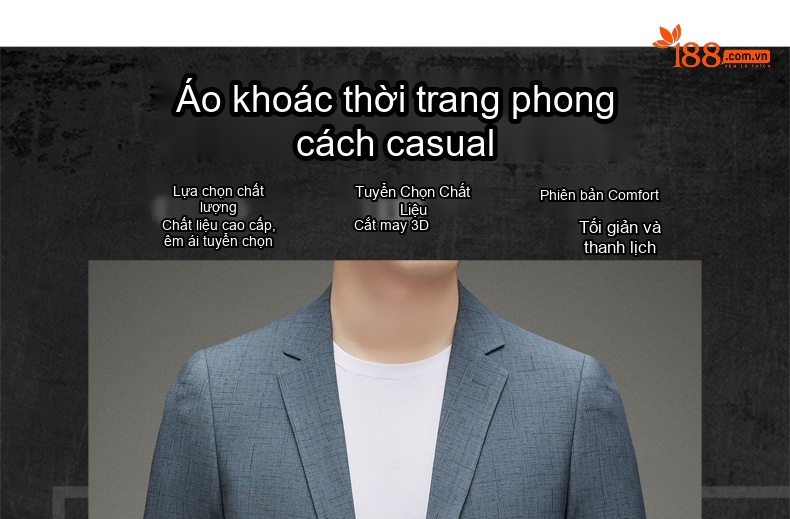 Áo Vest Nam Trung Niên Vải Dệt Kim Phong Cách Doanh Nhân Màu Xám Xanh chi tiết 1