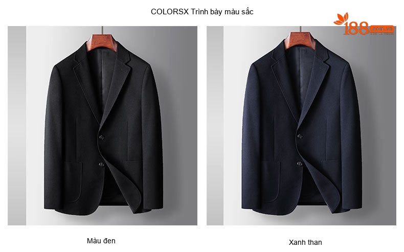 Áo Khoác Blazer Nam Màu Đen, Nâu, Xám Áo Vest Công Sở Thu Đông chi tiết 4