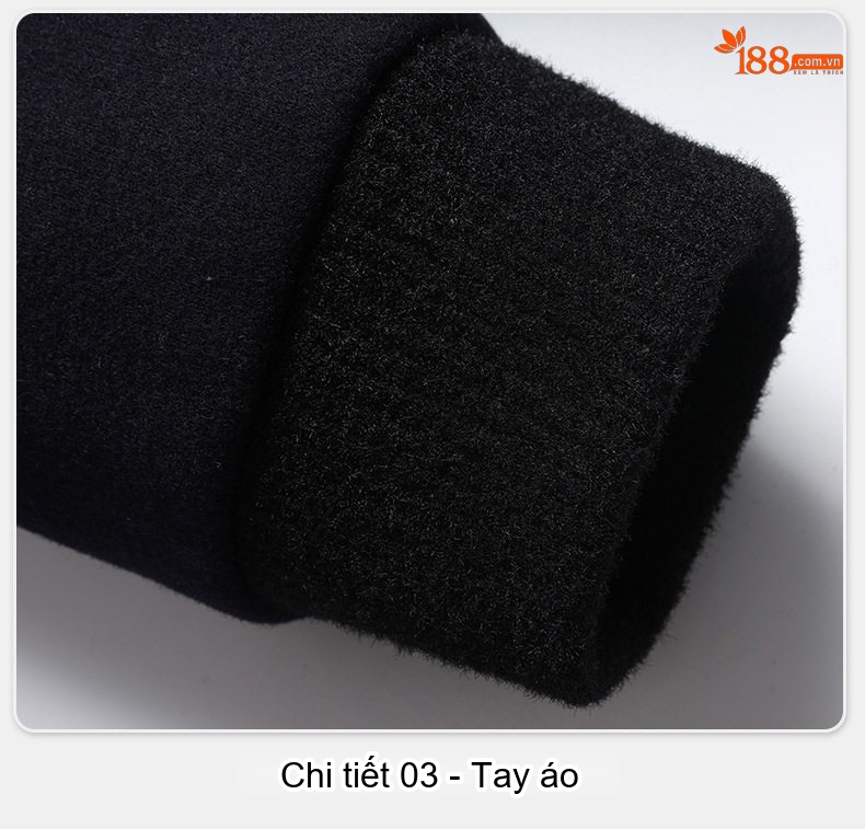 Áo Khoác Nam Cổ Trụ Lót Lông Cừu Mùa Thu Đông Màu Đen, Xanh Navy, Xám chi tiết 24