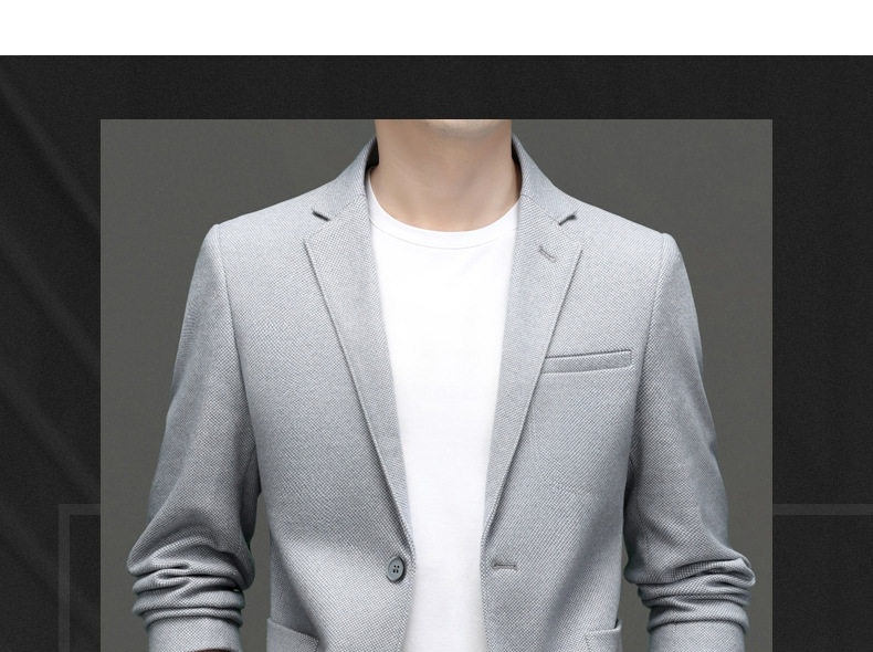 Áo Vest Nam Chứa Lông Cừu Dáng Ôm Vừa Vặn Không Nhăn Màu Xám, Kem chi tiết 1