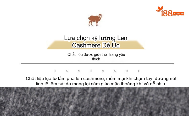 Áo Vest Nam Cashmere Lụa Tằm, Áo Khoác Blazer Kẻ Sọc Thu Đông Phong Cách Casual Màu Xám chi tiết 7