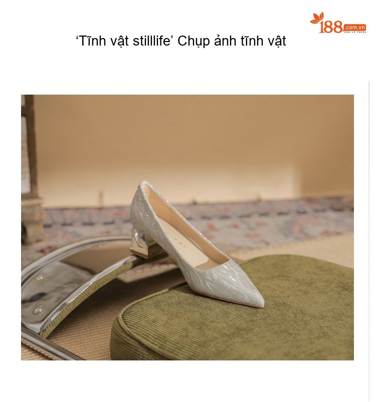 Giày Cao Gót Nữ Mũi Nhọn Chiều Cao Đế Khoảng 5cm Quai Trong Suốt Màu Trắng chi tiết 25