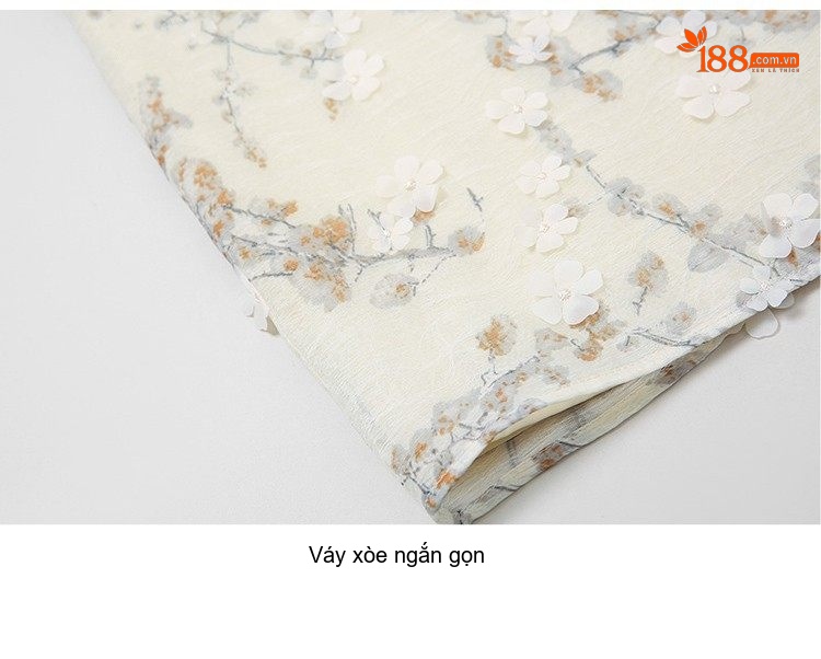 Váy Ôm Body Tay Bồng Cổ chữ Vuông Xẻ Tà Thanh Lịch chi tiết 19