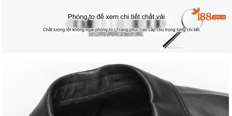 Áo Khoác Da Cừu Nam Trung Niên Cổ Bẻ Phong Cách Hàn Quốc Màu Đen chi tiết 13
