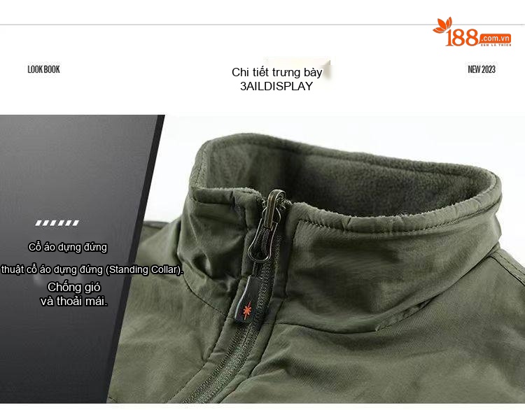 Áo Gile Nam Hai Mặt Lót Lông Dày Dặn Nhiều Túi Phong Cách Công Sở Màu Be, Xanh Rêu, Xám, Xanh Navy chi tiết 14